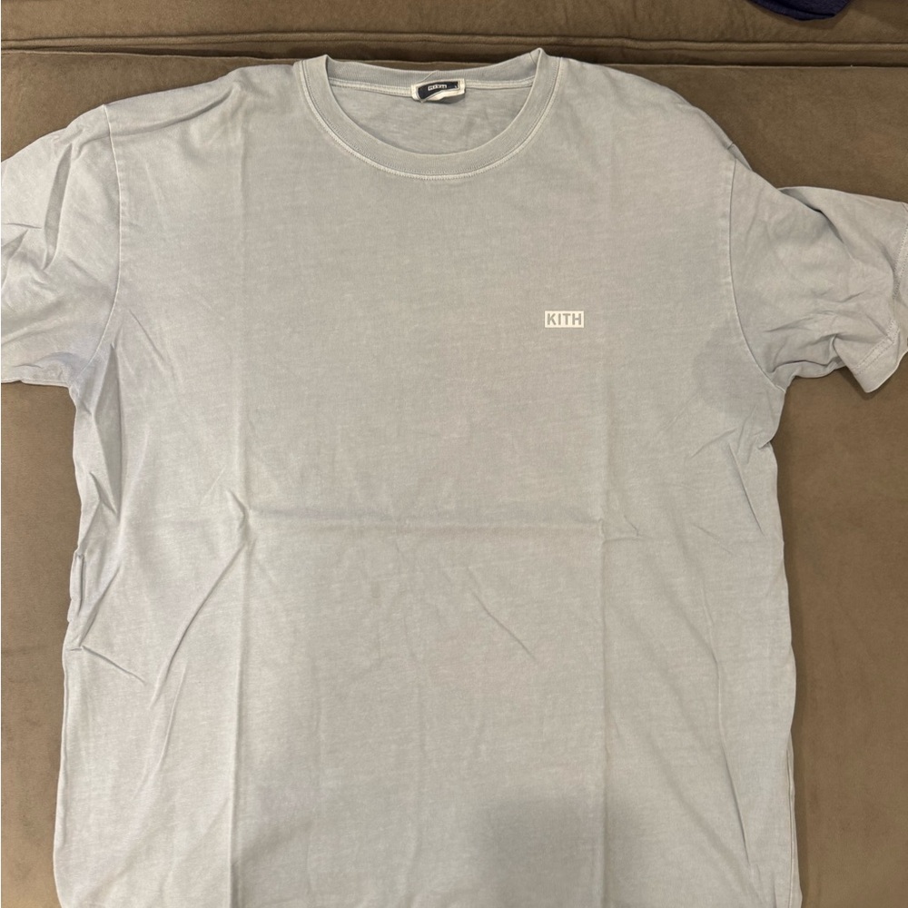 Kith Light Blue Short Sleeve Tee Classic Style